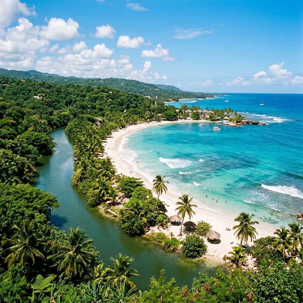 Mammee Bay beach near Ocho Rios, St. Ann, Jamaica